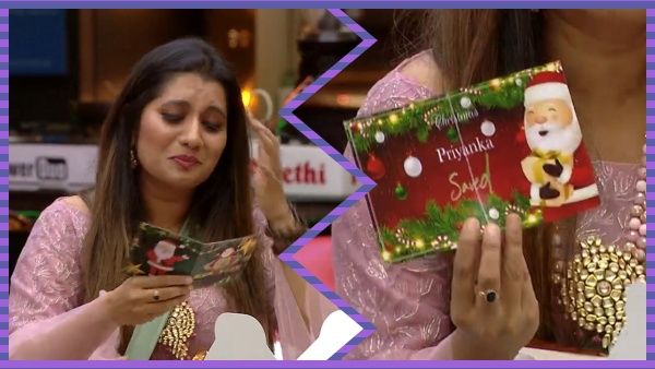 கிஃப்ட் கொடுத்து பிரியங்காவை சேவ் செய்த பிக்பாஸ்...குஷியான போட்டியாளர்கள்