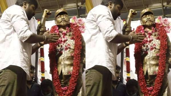 மறைந்த இயக்குநர் எஸ்பி ஜனநாதனுக்கு சிலை திறப்பு... உருக்கமாக பேசி கண்கலங்கிய விஜய் சேதுபதி!