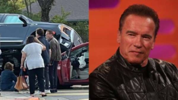 அடுத்தடுத்து மோதிய கார்கள்...விபத்தில் சிக்கிய அர்னால்ட்