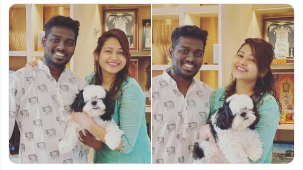 க்யூட் புகைப்படங்களை வெளியிட்ட தளபதி பட இயக்குநர்... நாய்க்குட்டியும் அழகு அள்ளுதே