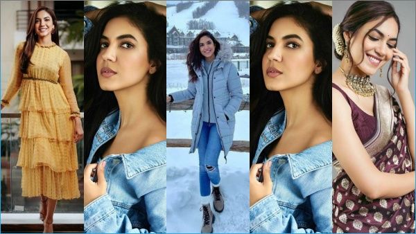 ஐஸ்கட்டிகளுக்கு நடுவே ஜில்லுன்னு ஒரு க்யூட் கிளிக்.. நடிகை ரிது வர்மா!