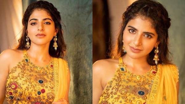 தங்கத்தாமரை மகளே.. ஐஸ்வர்யா மேனன் தங்க சிலை போல ஜொலிக்கும் அழகிய புகைப்படங்கள்!