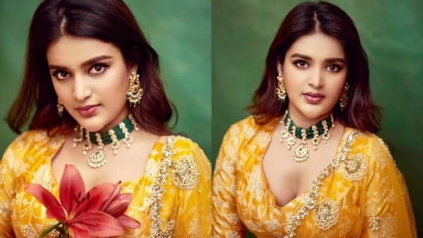 உருட்டி வைத்த நெய் குழந்தை போல செம க்யூட்டாக இருக்கும் நிதி அகர்வால்!