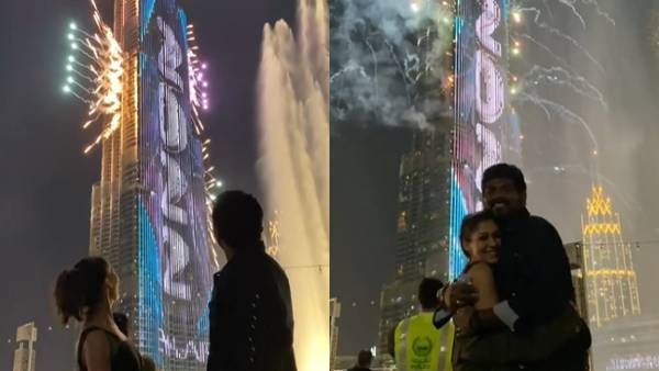 துபாயில் புத்தாண்டு கொண்டாட்டம்... வீடியோ வெளியிட்ட விக்னேஷ் சிவன் -நயன் ஜோடி!