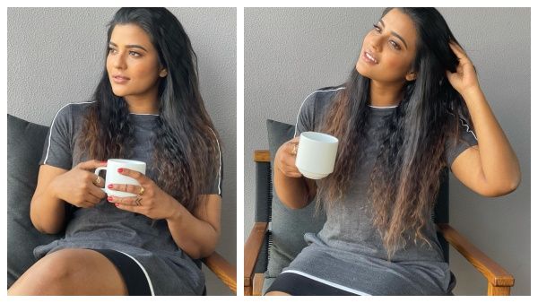 ஹாட் காபியை ஹாட்டான உடையில் ஹாயாக பருகும் ஐஸ்வர்யா ராஜேஷ்!