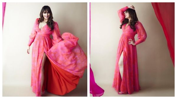 பிங்க் உடையில் அதீத கவர்ச்சியில் வலிமை கதாநாயகியின் புகைப்படங்கள் வைரல்!