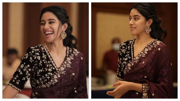 செம்பருத்திப் பூவ போல செக்கச் சிவந்த பதுமை... மிருணாளினியை வர்ணிக்கும் ரசிகர்கள்!