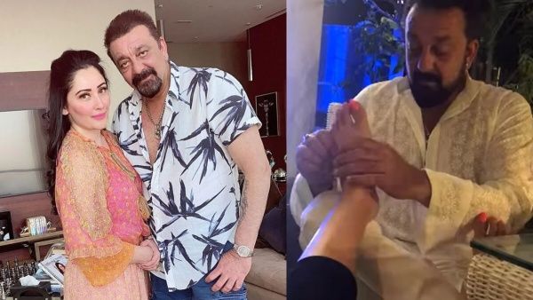 திருமண நாள் அதுவுமா 3வது மனைவிக்கு என்னம்மா கால் அமுக்கி விடுகிறார் சஞ்சய் தத்.. குவியுது லைக்ஸ்!