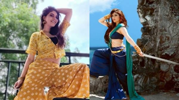 கையில் வீரவாளுடன் ராணி போல கம்பீரமாக போஸ் கொடுத்த ஷெரின்!