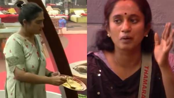 சாப்பாட்டை குப்பையில் கொட்டிய வனிதா.. டென்ஷனான தாமரை !