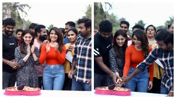 ஒருவழியா சூட்டிங்கை முடித்த விக்னேஷ் சிவன்... கேக் வெட்டி கொண்டாட்டம்!