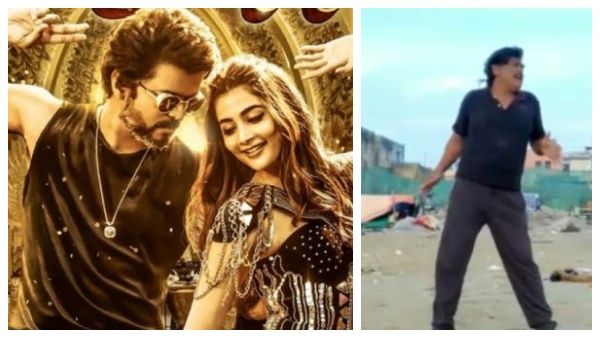 அரபிக்குத்து பாட்டுக்கு வில்லன் நடிகரோட டான்ச பாருங்க... இப்படியும் ஆடலாமா?