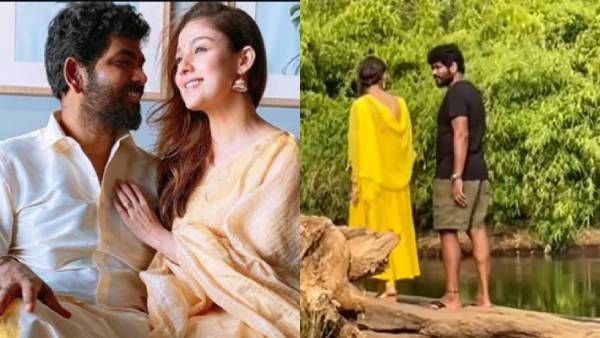 நயன்தாராவுடன் காத்துவாக்குல காதல் செய்யும் வீடியோவை பதிவிட்டு... தங்கமே என உருகிய விக்னேஷ் சிவன்