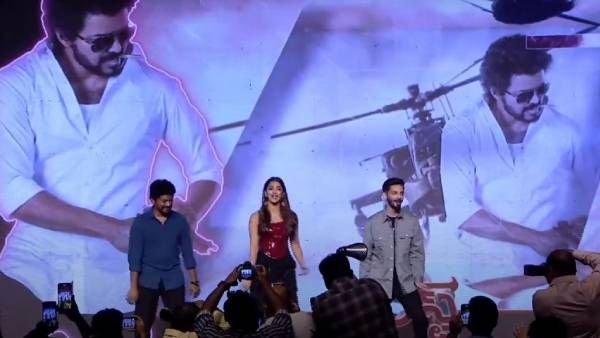 விஜய் பங்கேற்காமல் நடந்த பீஸ்ட் பிரஸ் மீட்.. பூஜா ஹெக்டே உடன் நடனமாடிய அனிருத், நெல்சன்!