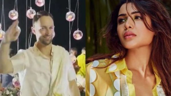 காத்துவாக்குல ரெண்டு காதல் பாட்டுக்கு டான்ஸ் ஆடிய CSK வீரர்கள்.. சமந்தாவின் ரியாக்ஷனை பாருங்க!