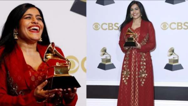 64-வது கிராமி விருதுகள்... விருதை தட்டித் தூக்கிய இந்திய வம்சாவளி பெண்!