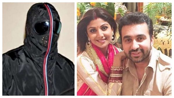 முகத்தை மறைத்த படி சுற்றி வரும் ஷில்பா ஷெட்டியின் கணவர்... இது தான் காரணமா ?