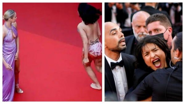 ரஷ்யர்கள் பலாத்காரம் பண்றாங்க.. கேன்ஸ் ரெட்கார்ப்பெட்டில் நிர்வாணமாக வந்த பெண்ணால் பரபரப்பு!