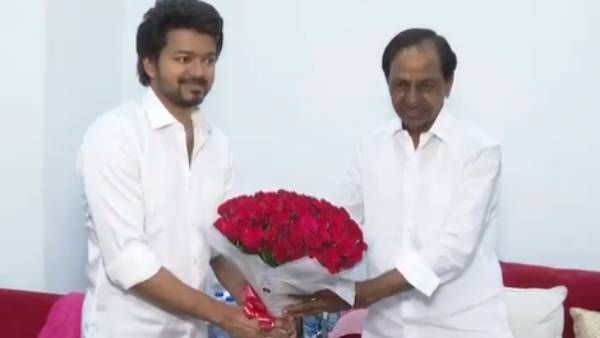 தெலுங்கானா முதல்வருடன் நடிகர் விஜய் திடீர் சந்திப்பு…என்னவா இருக்கும்!
