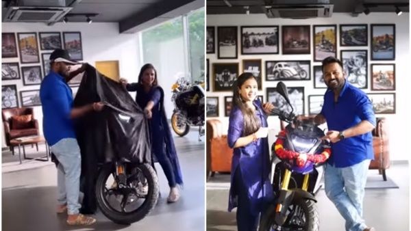 தொலைந்து போன உயர்ரக பைக்.. புது பைக் வாங்கி கணவருக்கு பிறந்தநாள் பரிசாக கொடுத்த கோமாளி!