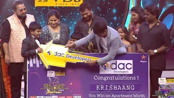 சூப்பர் சிங்கர் ஜுனியர் 8 டைட்டில் வின்னர் இவர் தான்...முதல் பரிசு எத்தனை லட்சம் தெரியுமா?