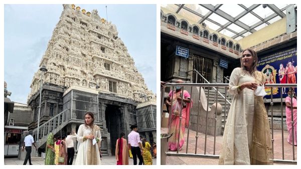 கோவிலில் திடீர் பூஜை செய்த ஐஸ்வர்யா ரஜினிகாந்த்..அவர் படம் நல்லா ஓடணும்னு வேண்டியிருப்பாரோ?