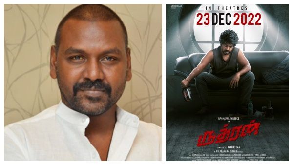 கையில் சரக்கு பாட்டிலுடன் மிரட்டும் ராகவா லாரன்ஸ்.. ருத்ரன் ரிலீஸ் எப்போ தெரியுமா?