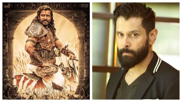 விக்ரம் நெற்றியில் இருப்பது திலகமா?..சர்ச்சையில் சிக்கிய பொன்னியின் செல்வன் போஸ்டர் !