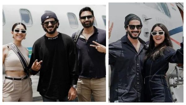 விமானத்தில் பிறந்தநாள் பார்ட்டி, சீதா ராமம் நாயகி லூட்டி: கூட யாரெல்லாம் இருந்தாங்கன்னு தெரியுமா?