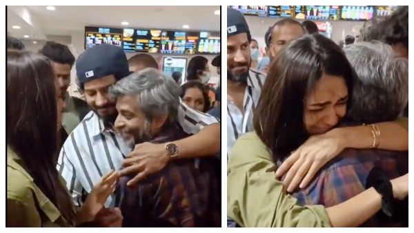 இயக்குநரை கட்டி பிடித்து எமோஷனல் ஆன துல்கர் சல்மான், மிருணாள் தாகூர்.. படம் செமயா வந்துருக்கு!