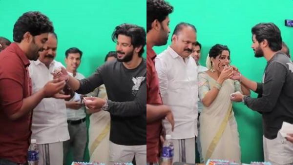 சீதா ராமம் படத்தின் வெற்றியை கேக் வெட்டி கொண்டாடிய படக்குழு!