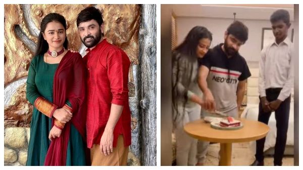 சினேகன்-கன்னிகா முதல் திருமண நாள்..கேக் வெட்டி வேறலெவல் கொண்டாட்டம்!