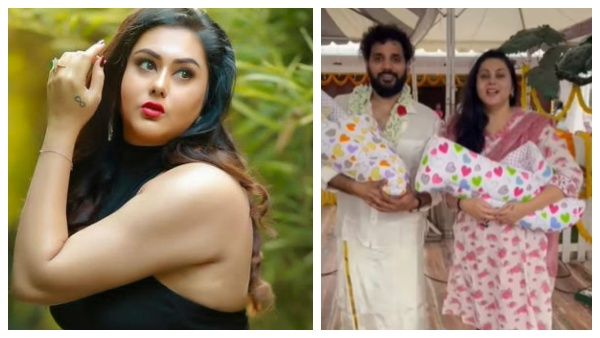 மச்சான்ஸ்க்கு குட் நியூஸ்..இரட்டை குழந்தைகளுடன் கோவிலில் வலம் வந்த நமீதா!