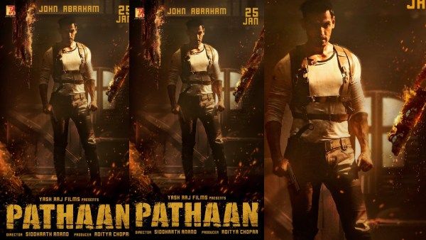 பதான் படத்திலிருந்து மிரட்டலான போஸ்டரை வெளியிட்ட ஷாருக்கான்: இதுதான் ரியல் மாஸ், குஷியான ரசிகர்கள்