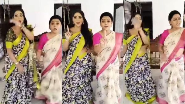 சீரியலில் குடுமிபிடிசண்டை..இந்தி பாட்டுக்கு குத்தாட்டம் போடும் ராதிகா,பாக்யா..இது கோபிக்கு தெரியுமா?