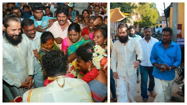 வீட்டில் வேலைசெய்யும் பணியாளரின் இல்லத்திருமணத்தில் சர்ப்ரைஸ் கொடுத்த விக்ரம்..சந்தோஷத்தில் ஜோடி!