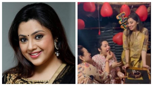 தோழிகளுடன் கேக் வெட்டி பிறந்தநாள் கொண்டாடிய மீனா… இணையத்தில் ட்ரெண்டாகும் செலிப்ரேஷன் வீடியோ