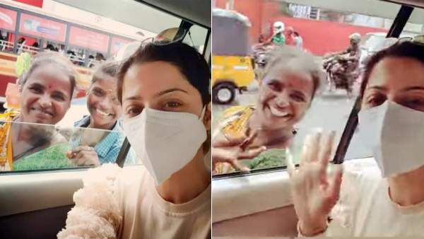 சிக்னலில் புத்தகம் விற்கும் பெண்ணுடன் செல்ஃபி வீடியோ எடுத்த வேதிகா.. பாராட்டும் ரசிகர்கள்!