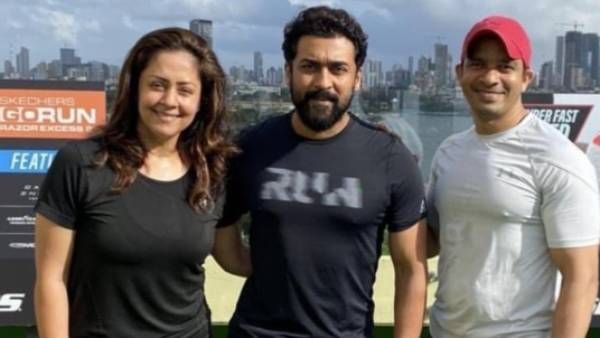 பிட்னஸ் கோச்சுடன் புகைப்படம் வெளியிட்ட சூர்யா -ஜோ.. அழகோட ரகசியம் இவர்தானா?