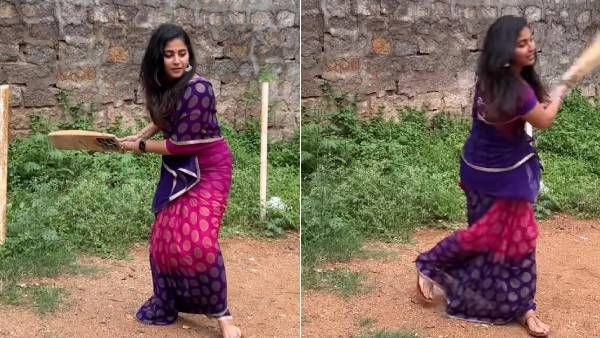க்யூட்டா பேட்டை புடிச்சு..கிரிக்கெட் விளையாடிய நடிகை அஞ்சலி..ரசித்து பார்க்கும் பேஃன்ஸ்!