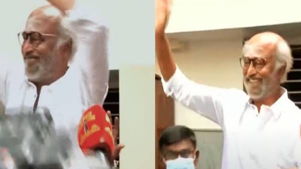 ரசிகர்களுடன் ரஜினிகாந்த் சந்திப்பு.. இனிப்பு வழங்கி வாழ்த்து