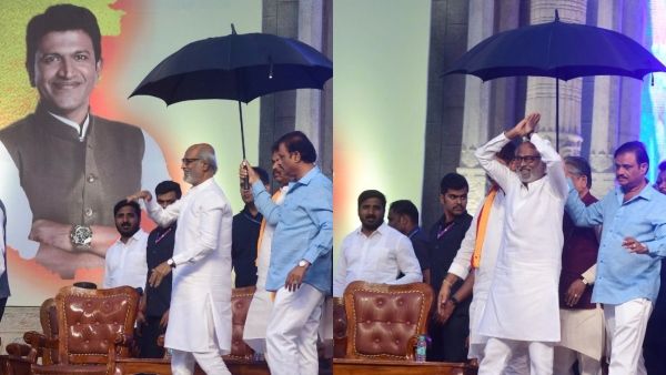 அதுதாங்க சூப்பர் ஸ்டார் பவரு.. ரஜினிகாந்துக்கு குடை பிடித்த கர்நாடக அமைச்சர்.. டிரெண்டாகும் பிக்ஸ்!