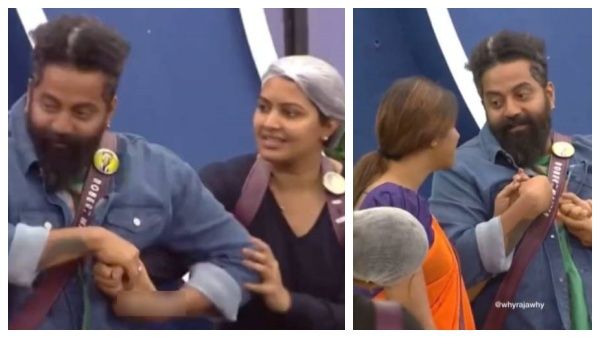 இந்த பக்கம் ரச்சிதா.. அந்த பக்கம் மைனா.. காலில் விழுந்து கும்பிடு போட்டாலும் விடாத ராபர்ட் மாஸ்டர்!