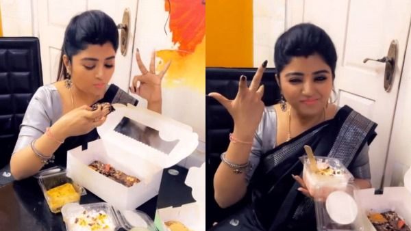 ரவீந்தர் இல்லாமல் ப்ரௌனிக்களாக வெட்டிய மகாலட்சுமி.. ஏன் மேடம் உங்களுக்கு டயட் எல்லாம் இல்லையா?