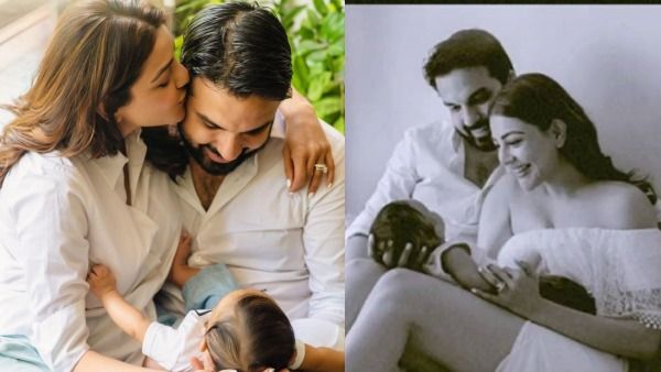 அம்மாவைப் போலவே அழகு..முதல் முறையாக குழந்தை முகத்தை ரசிகர்களுக்கு காட்டிய காஜல் அகர்வால்!