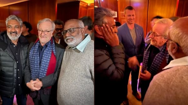 கடவுளை பார்த்துவிட்டேன்... ஸ்டீவ் ஸ்பீல்பெர்க்கை பார்த்து நெகிழ்ந்த ராஜமௌலி !