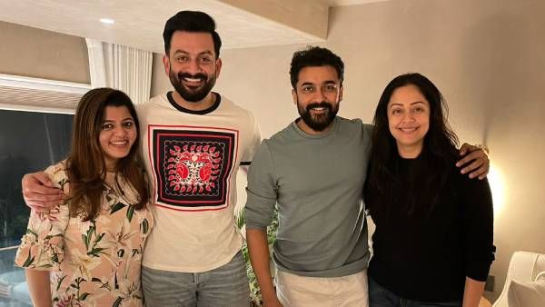 சூர்யா - ஜோதிகா ஜோடியா யாரு வீட்டுக்கு போயிருக்காங்க பாருங்க.. எல்சியூக்குள்ள பிரித்விராஜும் வராரா?