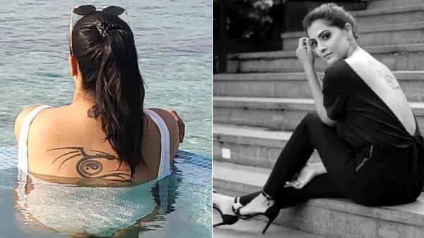 என்ன இதெல்லாம்..அந்த இடத்தில் டாட்டூ..வளைத்து வளைத்து போஸ் கொடுத்த நடிகை!