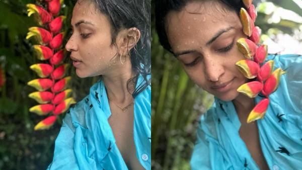 ஈர உடையில்.. சட்டை பட்டனை கழட்டிவிட்டு விவகாரமாக போஸ் கொடுத்த அமலா பால்!