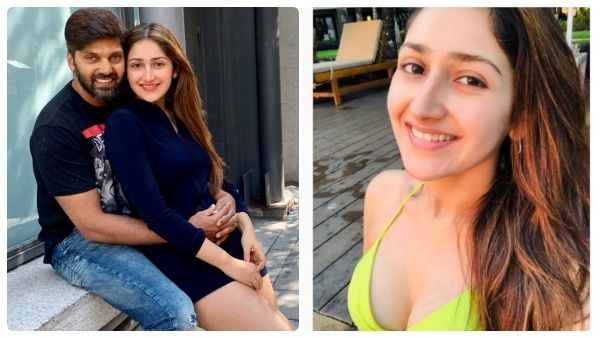 ஆத்தாடி.. அடக்க ஒடுக்கமா இருந்த ஆர்யா மனைவியா இது.. திடீரென இப்படி கவர்ச்சி காட்ட ஆரம்பிச்சிட்டாரே!